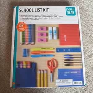New! Pen + Gear 67 piece school list kit